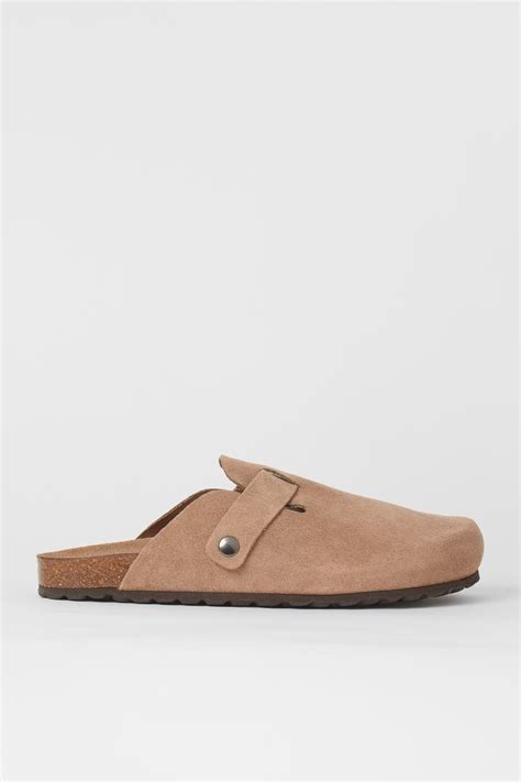 men's suede mules